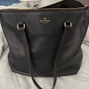 Kate Spade Black Pebbled Leather Tote
